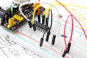 quick turn prototypes - breadboard with electronics